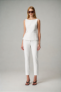 Calça Feminina Sarja 100% Algodão 613 Oficial