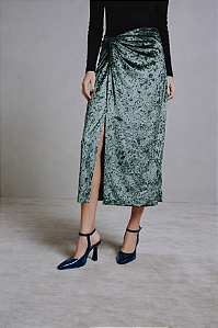 Scarpin Salto Alto em Couro Verniz Luiza Barcelos