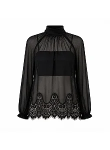 Blusa Detalhe Renda Skazi