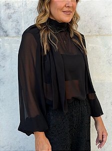 Blusa Detalhe Renda Skazi