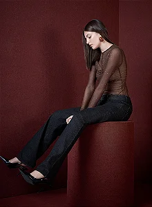Blusa Segunda Pele Tule Skazi
