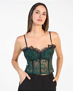 Blusa Corselet Renda Skazi