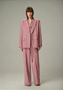 Blazer Feminino Transpassado Bolso Lapela 613 Oficial