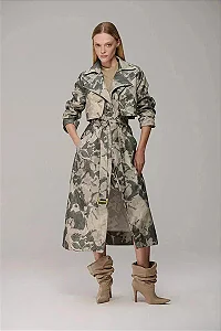 Trench Coat Camuflado Caos Moda Urbano