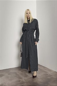 Trench Coat Longo Black Jeans B.Fly Oficial
