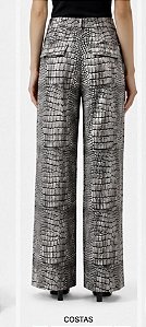 Calça Sarja Estampa Animal-alligator Caos Moda