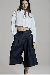 Bermuda Jeans Feminina Max Caos Moda