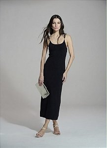 Vestido de Alças de Metal Caos Moda