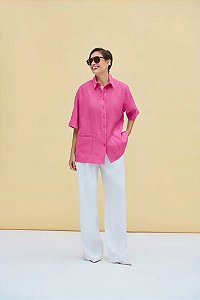 Camisa 100% Linho Manga Curta 613 Oficial