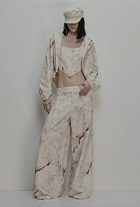 Calça Nylon Carta Marítima Caos Moda