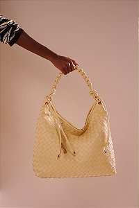Bolsa Grande em Couro Tressê Luiza Barcelos