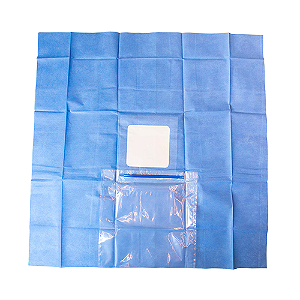 CAMPO CIRÚRGICO OFTALMOLÓGICO COM BAG ESTÉRIL TAM: 110x120cm DESCARTÁVEL