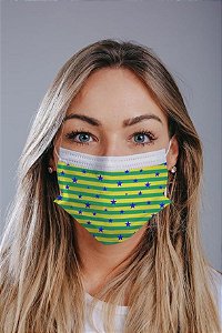 Máscara cirúrgica tripla c/ elástico cx c/ 30 und - Estampa 5