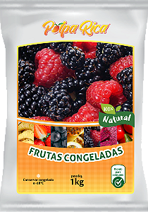 Frutas Vermelhas Congeladas 1Kg - Mix de 4 Frutas