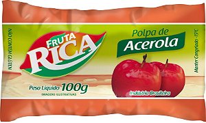 Polpa de Acerola 1Kg - 10 pacotes de 100g