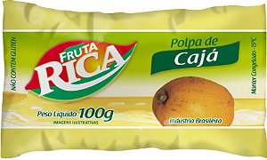 Polpa de Cajá 1Kg - 10 pacotes de 100g