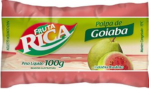 Polpa de Goiaba 1Kg - 10 pacotes de 100g