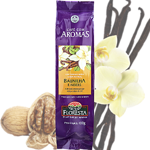EMBALAGEM ANTIGA - Café Floresta Aromatizado Baunilha com Nozes 100g