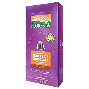 Cápsulas Café Floresta Aromas Trufas de Chocolate (10 cápsulas compatíveis com máquinas Nespresso)