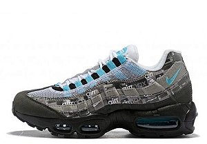 air max 95 branco e verde agua