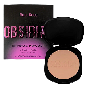 Pó Compacto Ruby Rose Obsidian Crystal Powder PC04 9,6g