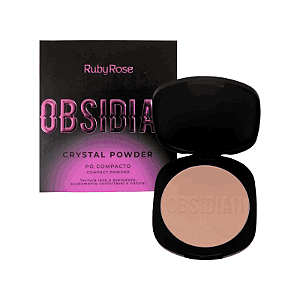 Pó Compacto Ruby Rose Obsidian Crystal Powder PC05 9,6g