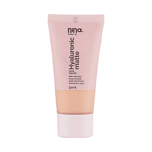 Nina Makeup - Base Líquida Hyaluronic Matte 30ml Cor 2,5
