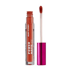 Kiss New York Ruby Kisses Power Matte Coral Love - Batom Líquido 2,5g