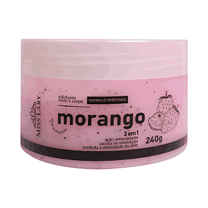 Esfoliante Corpo e Rosto Morango- Miss Lary 240ml