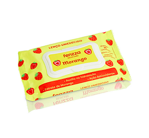 Lenço Umedecido Morango - Fenzza