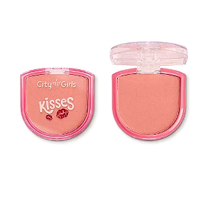Blush Compacto Kisses - (Cor 03) - City Girls