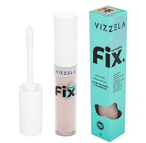 Vizzela Cosméticos Fix Cor 1 - Corretivo Líquido 7g