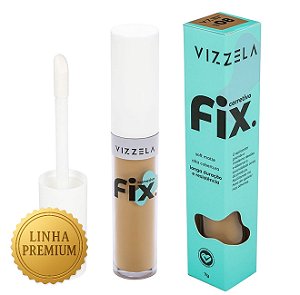 Vizzela Cosméticos Fix Cor 8 - Corretivo Líquido 7g