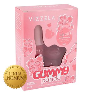 Lip Oil Gummy Panda & Chaveiro - Vizzela