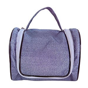 Nécessaire Azul com Brilho