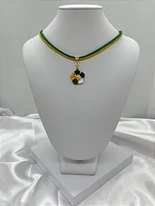 Choker Cordão Flor - Brasil