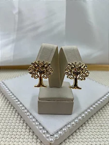 Brinco Árvore Banhado Dourado