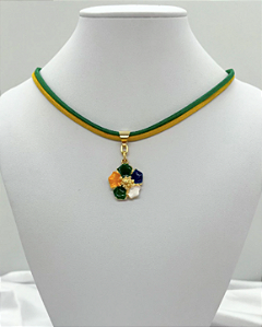 Choker Cordão Flor - Brasil