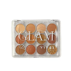 Paleta de Sombras Glam (Cor A) - Vivai