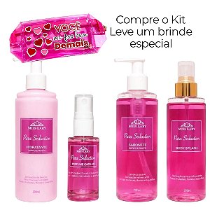 Kit Pura Seduction Body Splash, Hidratante, Perfume Capilar e Sabonete - Miss Lary