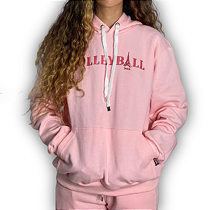 MOLETOM VOLEIBOL PARIS 2024 -  ROSA - CANGURU (unissex)