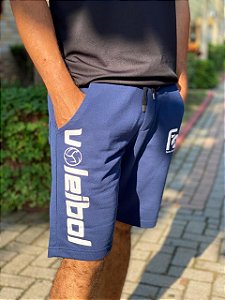 BERMUDA VOLEIBOL MOLETON – AZUL