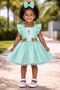 Jardineira com Tule Tiana Baby+Laço