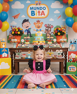 Jardineira Mundo Bita com Tule