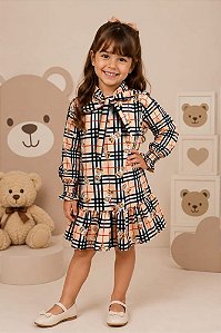 Vestido Xadrez Infantil Blogueirinha