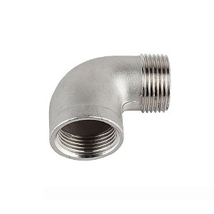 Conexão Roscável Cotovelo 90° M/F Aço Inox 150lbs  de 1/4" à 4"