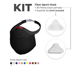 Kit Mascara Fiber Knit Sport Z754-0998 Preto