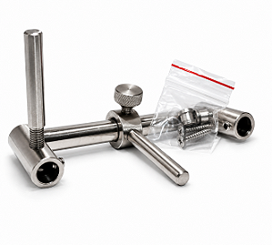 APARADOR COM AÇO INOX C/ PINO LATERAL