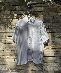 CAMISA LISTRAS CINZA