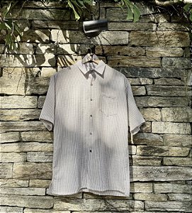 CAMISA LISTRAS MARROM